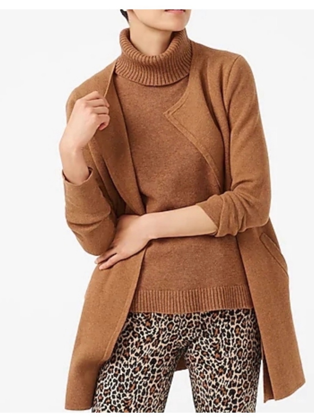 J. Crew Camel Brown Open Cardigan/Jacket